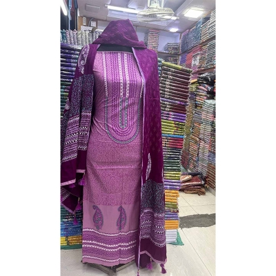 Picture of Ferdous Lawn Soft Cotton Three Piece For Women Salwar Kameez - 3 Pice Dress - Multicolor (Un-stitched)
