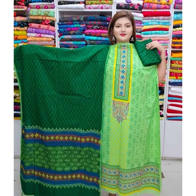 Picture of Ferdous Lawn Soft Cotton Three Piece For Women Salwar Kameez - 3 Pice Dress - Multicolor (Un-stitched)