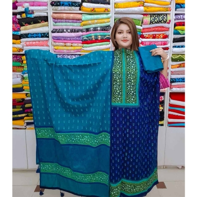 Picture of Ferdous Lawn Soft Cotton Three Piece For Women Salwar Kameez - 3 Pice Dress - Multicolor (Un-stitched)