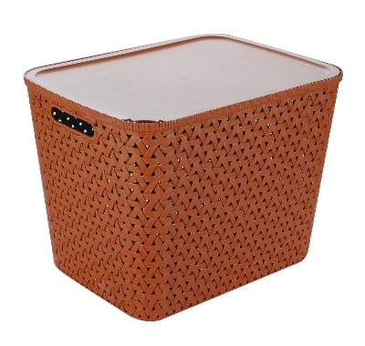 Picture of Caino Rtg Basket With Lid 28L - Assorted