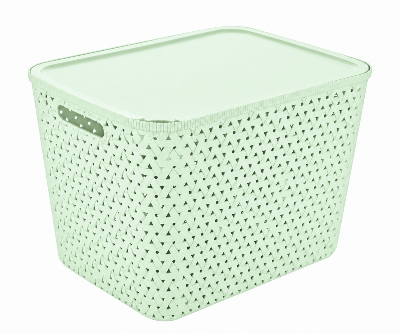 Picture of Caino Rtg Basket With Lid 28L - Assorted