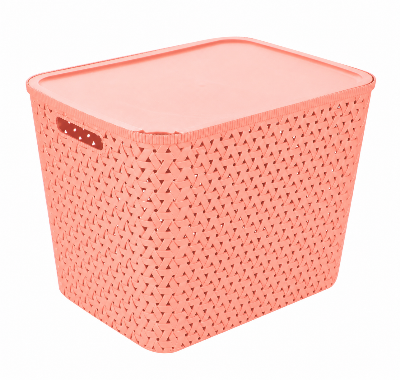 Picture of Caino Rtg Basket With Lid 28L - Assorted