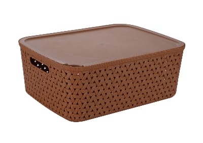 Picture of Caino Rtg Basket With Lid 15L - Assorted