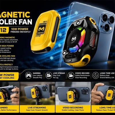 Picture of MEMO CX12 Magnetic Phone Cooler Fan