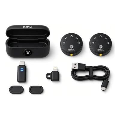 Picture of BOYA BY-MW6 Wireless Lavalier Microphone – Dual Transmitter (original verient)