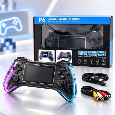 Picture of P6 Retro Game Console with 620 Classic Games & TV Support