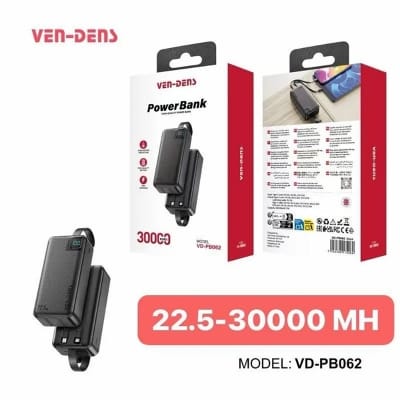 Picture of Ven-Dens VD-PB062 Power Bank – 30000mAh