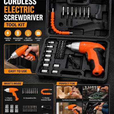 Picture of Cordless Electric Screwdriver Tool Kit