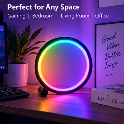 Picture of Magic RGB Ring Light 25cm – App Control Bluetooth LED Lamp, Perfect Aesthetic Room Decor