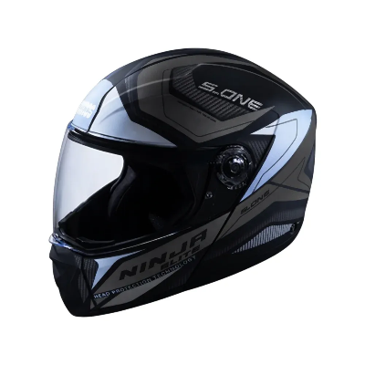 Picture of Studds Ninja D4 Black Grey Modular Helmet-L