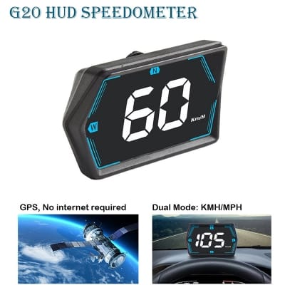 Picture of Car G20 HUD Speedometer with Compass Car Heads-up Display Speed Meter G20