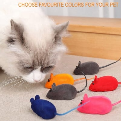 Picture of Mouse Toy for Cat Pet Soft Rubber Vinyl Prank Toys 10 gm