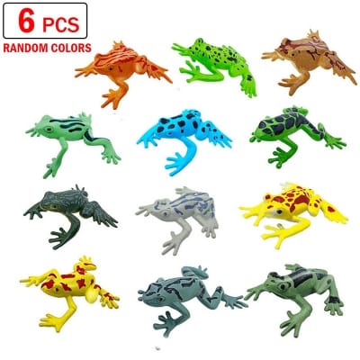 Picture of 6 pcs x Mini Frog Toy Plastic Realistic Frog Prank Funny Simulation Animal Toys Random