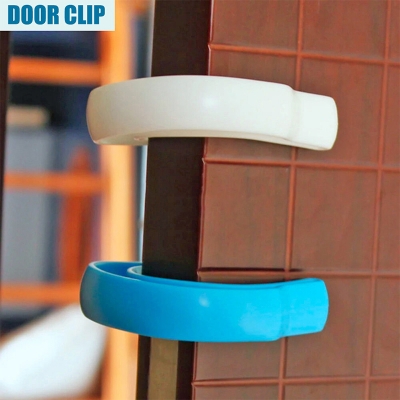 Picture of Door Stopper Clip Baby Safety Door Collision Stopper Door Finger Protector 