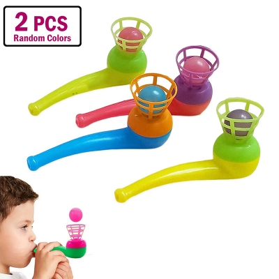 Picture of 2 pcs x Floating Blow Ball Toy Nostalgic Retro Suspension Blowing Ball Toys Random
