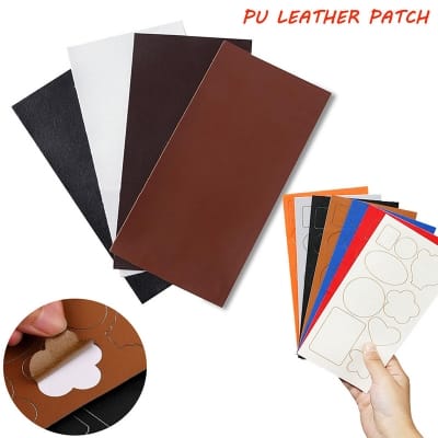 Picture of 20×10cm PU Leather Sticker Hole Repair Patch Die Cut Synthetic Artificial Stickers 
