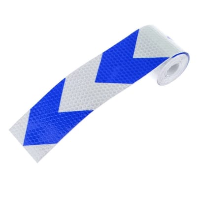 Picture of 1M x Blue Arrow Reflective Sticker Motorcycle Car Bumper Door Safety Reflective Tape 