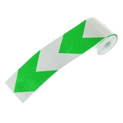 Picture of 1M x Green Arrow Reflective Sticker Motorcycle Car Bumper Door Safety Reflective Tape 