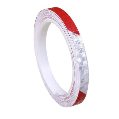 Picture of 8M x 1cm (Red-White) Reflective Sticker Bicycle Motorcycle Car Bumper Reflective Stickers Tape 