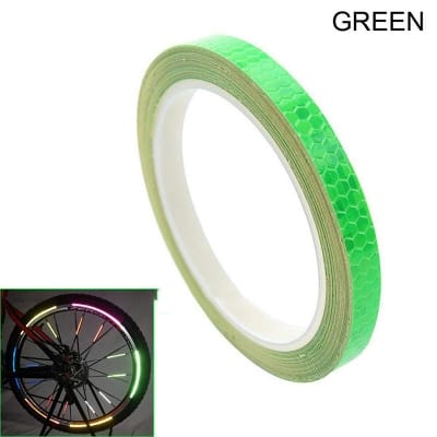 Picture of 8M x 1cm (Green) Reflective Sticker Bicycle Motorcycle Car Bumper Reflective Stickers Tape 