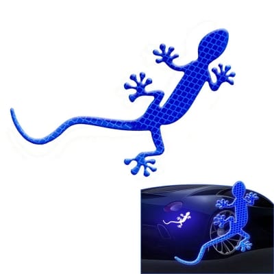 Picture of Lizard Reflective Sticker Geco Car Bumper Door Safety Reflective Stickers Blue