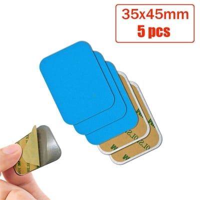 Picture of 5 pcs x Rectangular (35x45mm) Metal Plate Sticker Ultra-Thin Iron Stickers For Car Phone Magnetic Mount Holder Rectangular