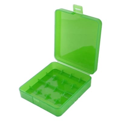 Picture of Plastic 4-Section 18650 Battery Box Lithium Battery Holder Storage Box Case Green