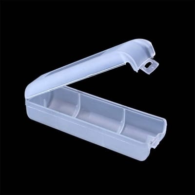Picture of Plastic 1-Section 18650 Battery Box Lithium Battery Holder Storage Box Case White