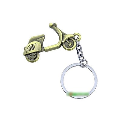 Picture of Metal Scooter Keyring Mini 3D Motorcycle Keychain Key Holder Bronze