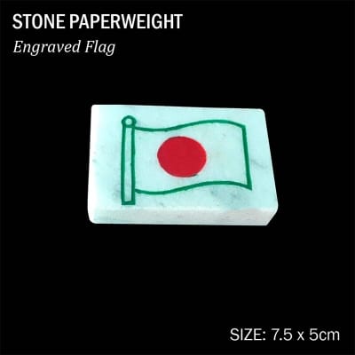 Picture of Bangladesh National Flag Marble Stone Paperweight Polished Desk Paper Weight 