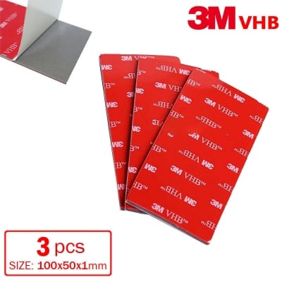 Picture of 3 pcs x VHB Acrylic Foam Tape (100x50mm) Double Sided Adhesive Sticky Mounting Sticker Tape