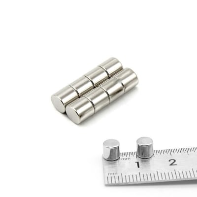Picture of 5 pcs x Round (5x5mm) Neodymium Magnet Disk N35 NdFeB Rare Earth Magnets 