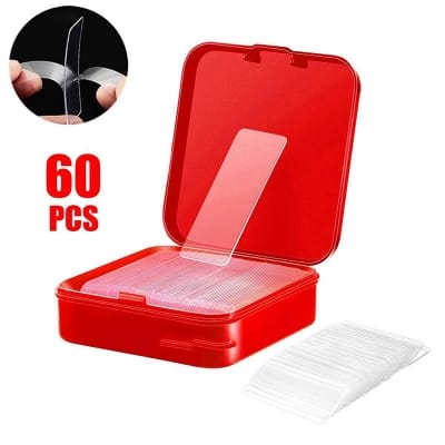 Picture of 60pcs x Magic Sticker Acrylic Double Sided Adhesive Transparent Mounting Stickers Tape Magic Sticker
