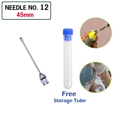 Picture of Needle No.12 45mm Feeding Gavage Needle Animal Corp Needles for Mice Rat Small Birds