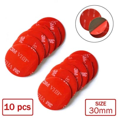 Picture of 10 pcs x 30mm Round VHB Foam Tape Double Sided Adhesive Mounting Tapes 30mm