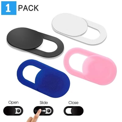 Picture of 1 pc x PVC Webcam Cover Mobile Laptop Front Camera Cover Self Adhesive Slider Protector 