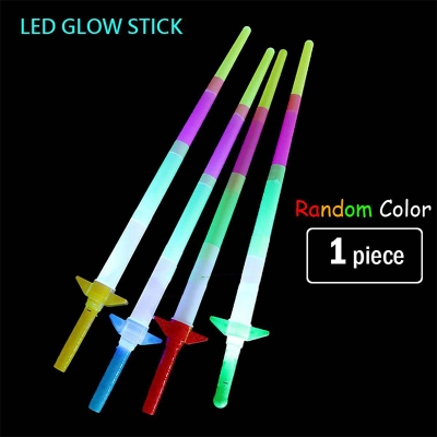 Picture of 1 pc x Telescopic LED Glow Stick Extendable LED Luminous Sword Kids Toy Random