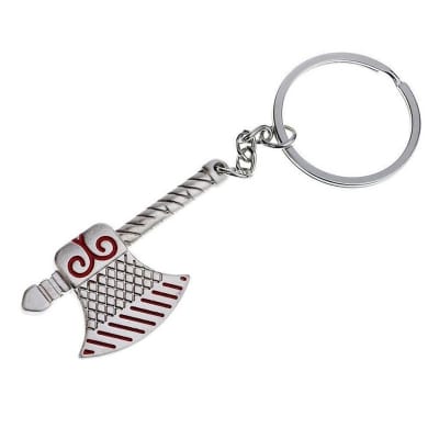 Picture of Vintage Axe Keyring Mini Tool Key Ring Keychain Key Holder Silver