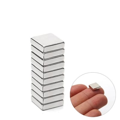 Picture of 10 pcs x Square (10x10x3mm) Neodymium Magnet Powerful Block Bar N35 NdFeB Rare Earth Magnets 10x10x3mm-10pcs