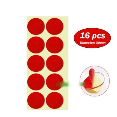 Picture of 16 pcs x 30mm Round Nano Magic Tape Self Adhesive Reusable Gel Grip Mounting Coin Tapes 