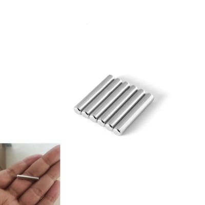 Picture of 5 Pcs x Cylinder (5x15mm) Neodymium Magnet Rod Shape N35 NdFeB Rare Earth Magnets 