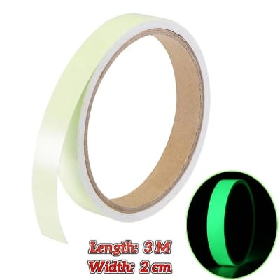 Picture of 3M x 2cm Luminous Tape Self-adhesive Glow in the Dark Tape Fluorescent Safety Sticker Tapes Green-3M x 2cm