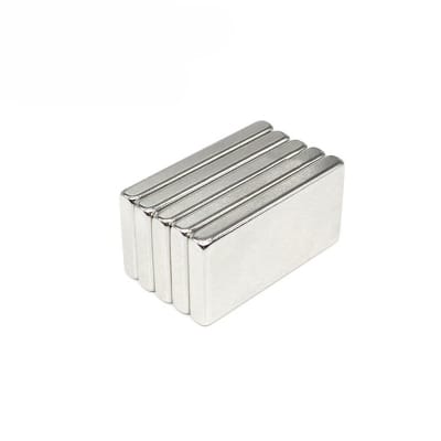 Picture of 5 pcs x Rectangular (20x10x3mm) Neodymium Magnet Powerful Block Bar N35 NdFeB Rare Earth Magnets Silver