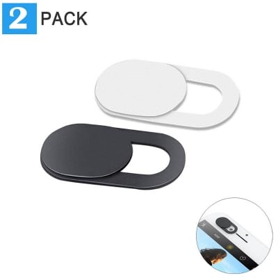 Picture of 2 pcs x PVC Webcam Cover Mobile Laptop Front Camera Cover Self-Adhesive Slider Protector 