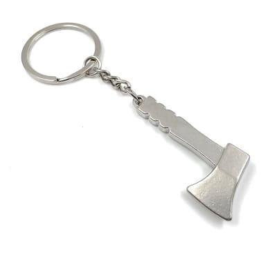Picture of Metal Axes Keyring Axe Shape Mini Tool Key Ring Keychain Key Holder Silver