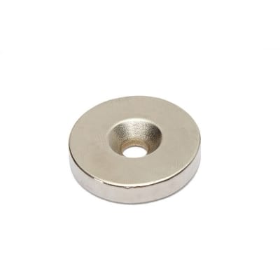 Picture of Round 25x5mm with 5mm Hole Neodymium Magnet Powerful Disk N35 NdFeB Rare Earth Magnets 25x5mm