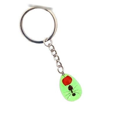 Picture of Luminous Small Ant Key Ring Glow in the Dark Fluorescent Keyring Key Holder Small Ant