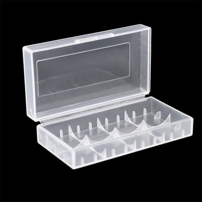 Picture of Plastic 2-Section 18650 Battery Box Lithium Battery Holder Storage Box Case 