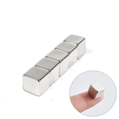 Picture of 5 pcs x Cube (10x10x10mm) Neodymium Magnet Powerful Square Block N35 NdFeB Rare Earth Magnets 10x10x10mm
