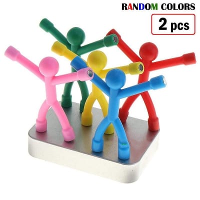 Picture of 2 pcs x Q Man Refrigerator Magnet Flexible Rubber Person Shape Fridge Magnets Magnetic Toys Random
